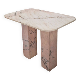 Italian Marble Side Table, 1980s