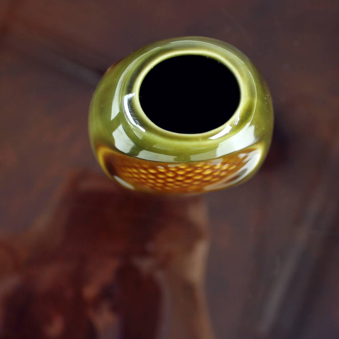 Vase en Céramique Verte 1960 par Ditmar Urbach