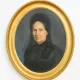 19th-century portrait depicting a woman dressed in black.