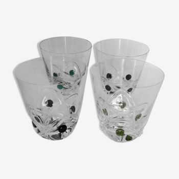 Ensemble de 4 verres en cristal Lalique