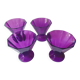 4 Purple Dessert Cups