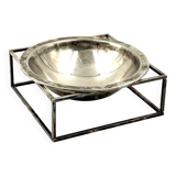 Mid-century modern silver-plated bowl / vide poche, PM Italy 1970s