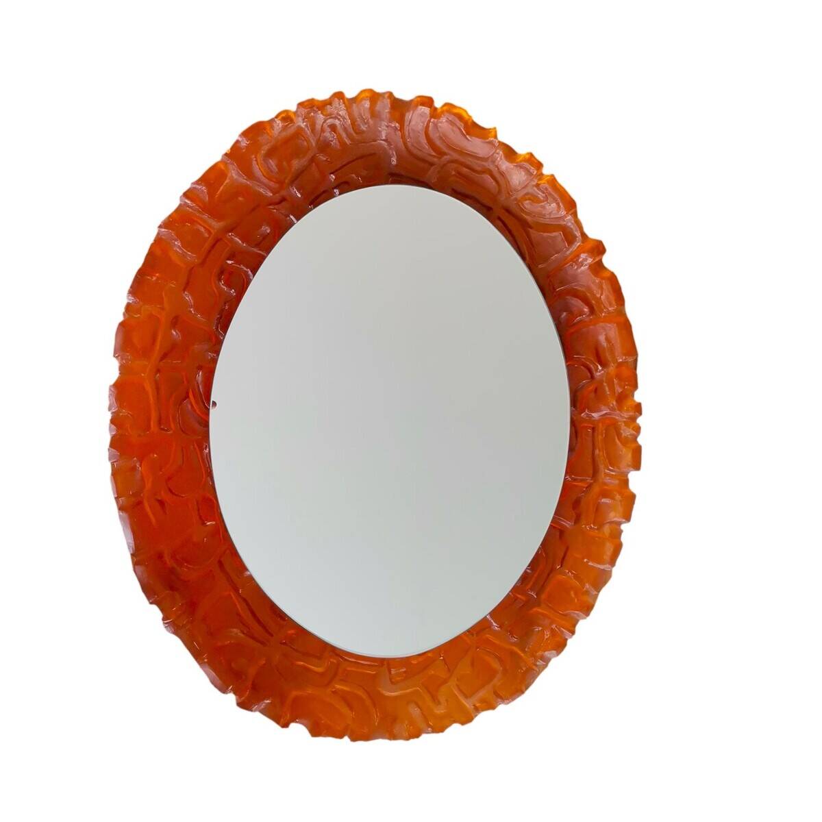 Backlit wall mirror for living room by Hillebrand