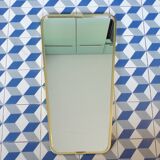 Free form mirror 45X80 cm brass frame