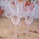 Lot of 5 champagne flutes in Epi model crystal and twisted foot