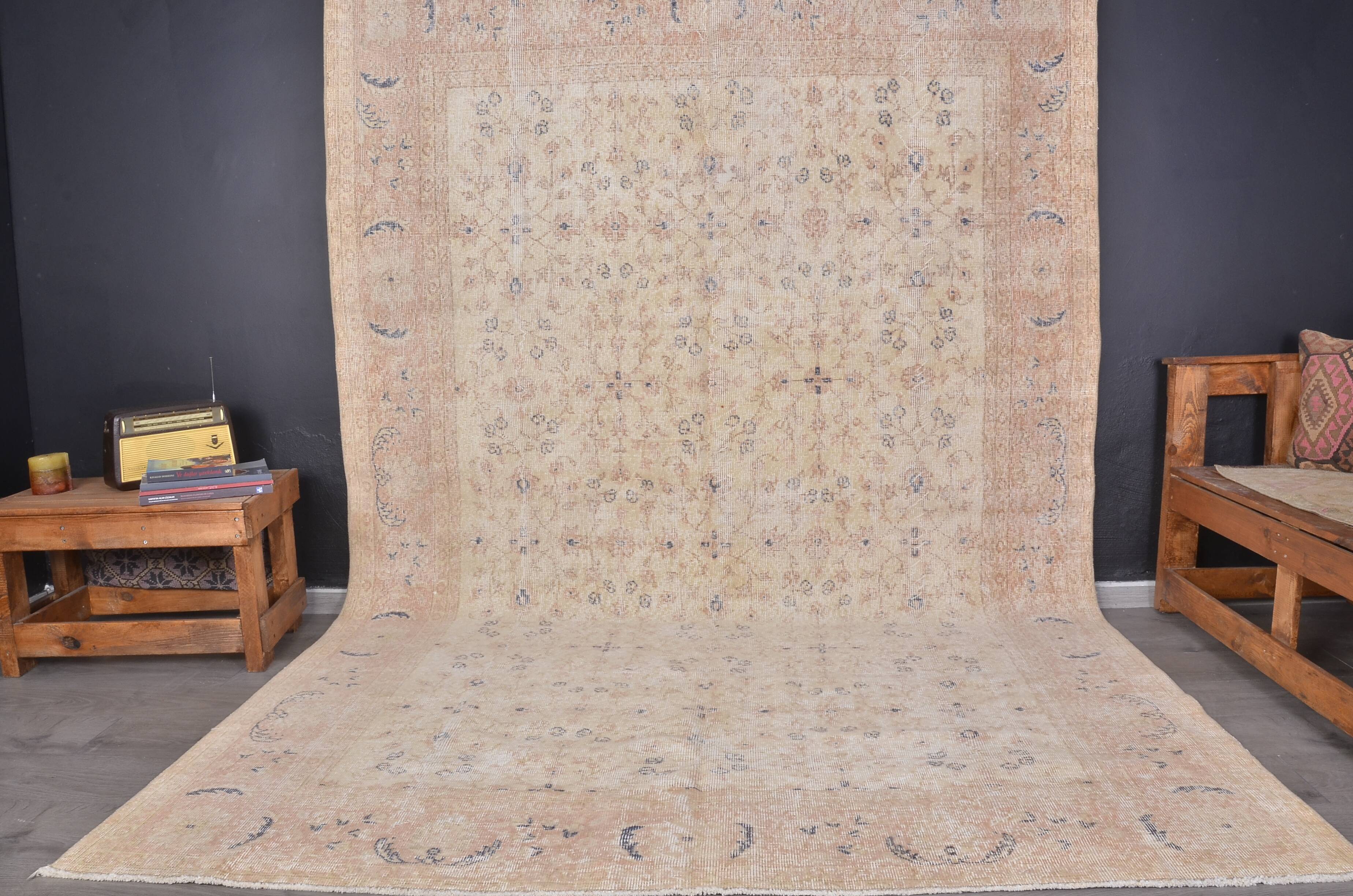 Oushak Neutral Vintage Carpet sku 2359