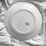 Round ironstone dish "Lucy" KG Lunéville circa 1900