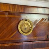 Louis XVI drop-leaf secretary in rosewood and violet wood veneer, 18th century