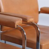 Set of 6 De Sede RH 305 Dining Chairs by Robert Haussmann in Cognac Leather