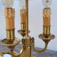 Empire style hot water bottle lamp in bronze