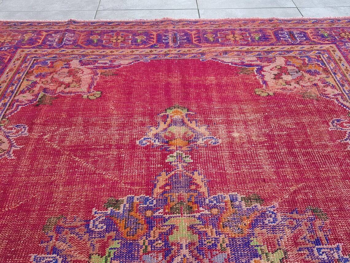 Tapis de sol en laine Oushak d'Anatolie, réf. 2275