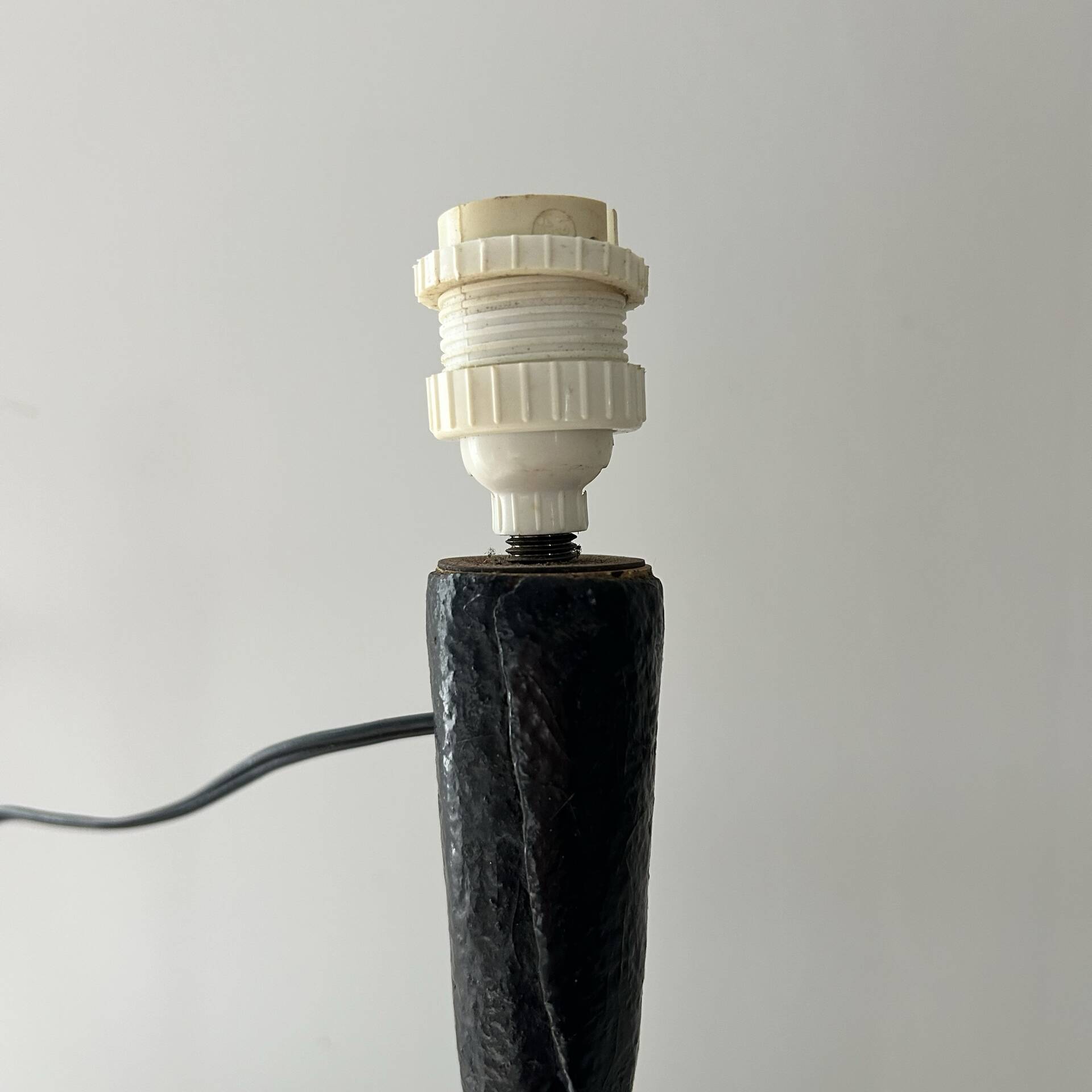Brutalist sculpture lamp base