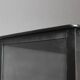 Iron display cabinet with black patina from around 1920