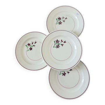 4 vintage flat plates from the Salins factory 210636