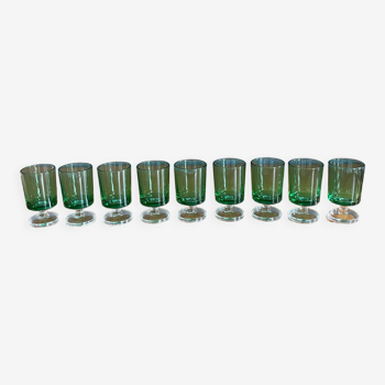 9 vintage Luminarc glasses