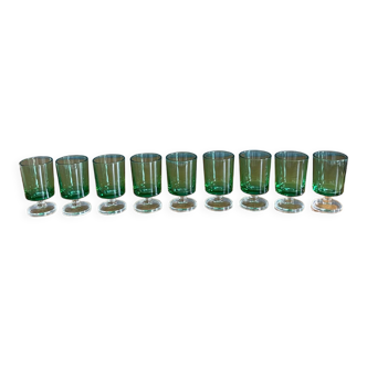 9 vintage Luminarc glasses