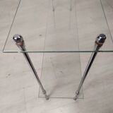 Chrome vintage console, 1970s