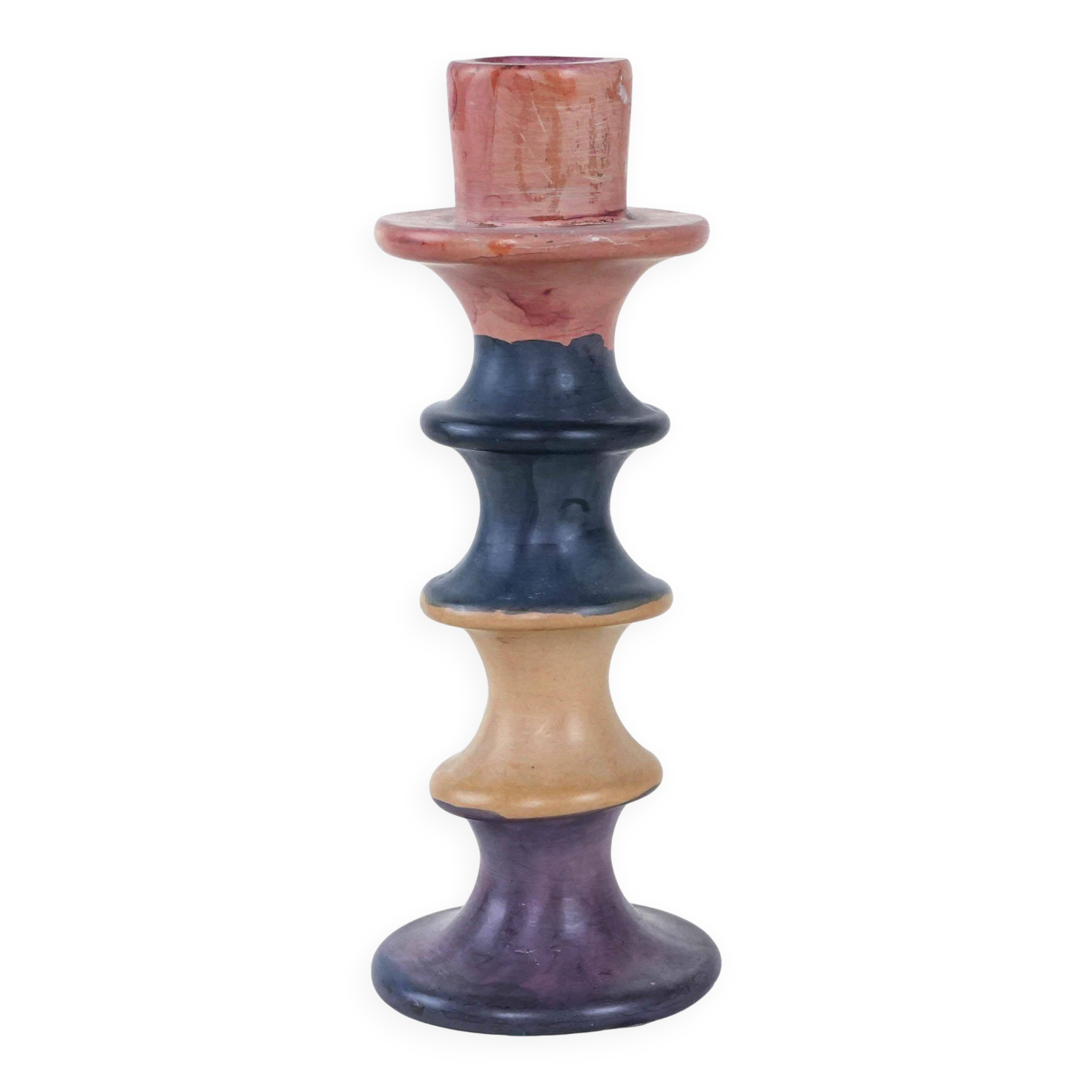 Ceramic candle holder, Italian design, 1960s, made in Italy