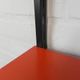 Tomado Holland - A. Dekker wall shelf, orange and black, 1970s