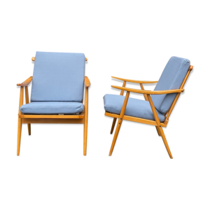 Paire fauteuils scandinaves