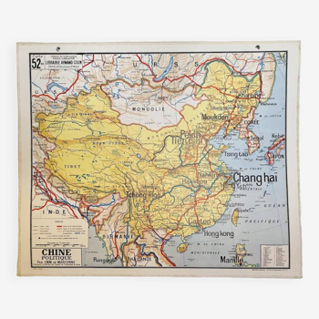 Map China Vidal- Lablache