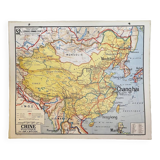 Carte Chine Vidal- Lablache