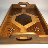 Wooden serving tray