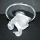 Lalique ring dish bird swan in frosted crystal and signed