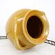 Large vintage yellow glazed terracotta jar vase