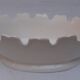 White earthenware glass cooler