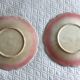 Pair of slipware plates – Art Nouveau floral decoration