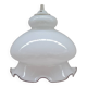 Suspension fleur en opaline laiteuse