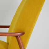 Restored yellow 60s chair