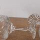 Cut crystal champagne glasses