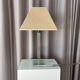 Vintage Hollywood Regency Acrylic Table Lamp with Original Woven Shade