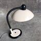 Vintage adjustable lamp in beige metal and black plastic, 70s/80s