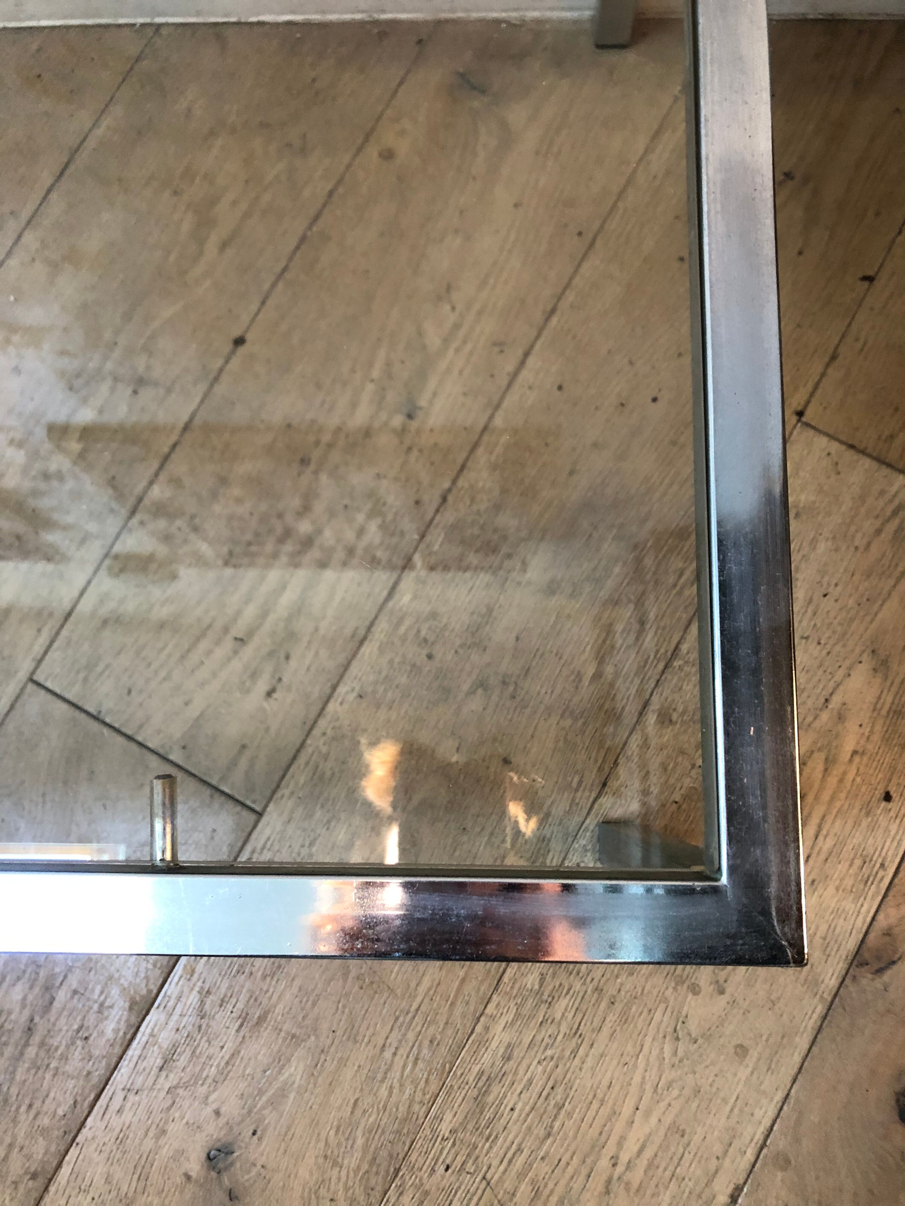 Glass coffee table