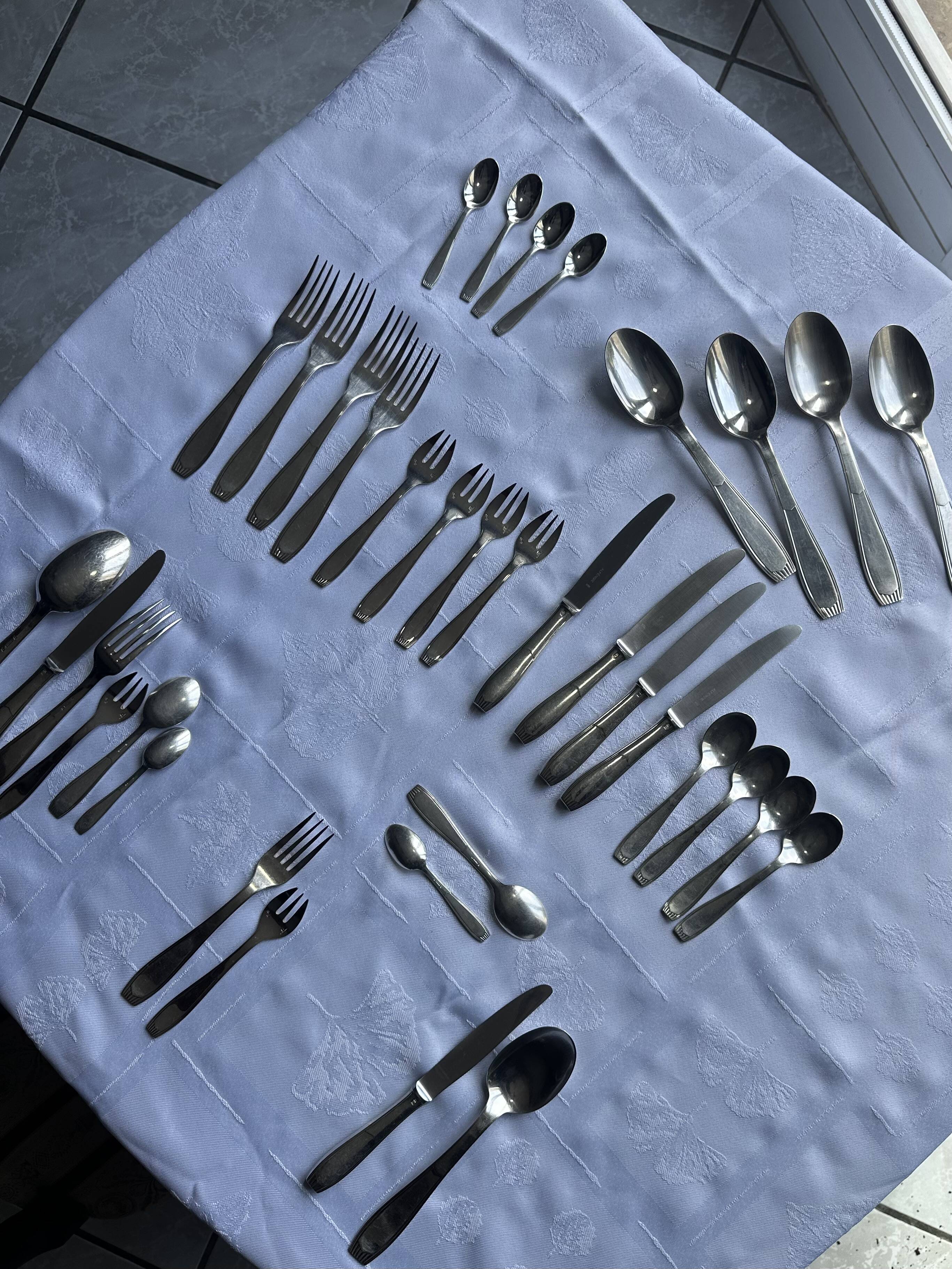 36-piece table service - 6 people - Christofle / Alfénide - 1970s