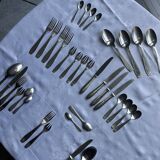 36-piece table service - 6 people - Christofle / Alfénide - 1970s