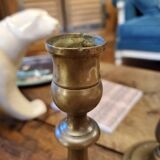 2 brass candle holders