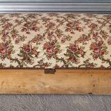 Authentic old fireplace bench chest bench in very good condition