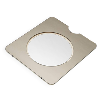 Wall mirror smoked glass 1970s vintage modernism