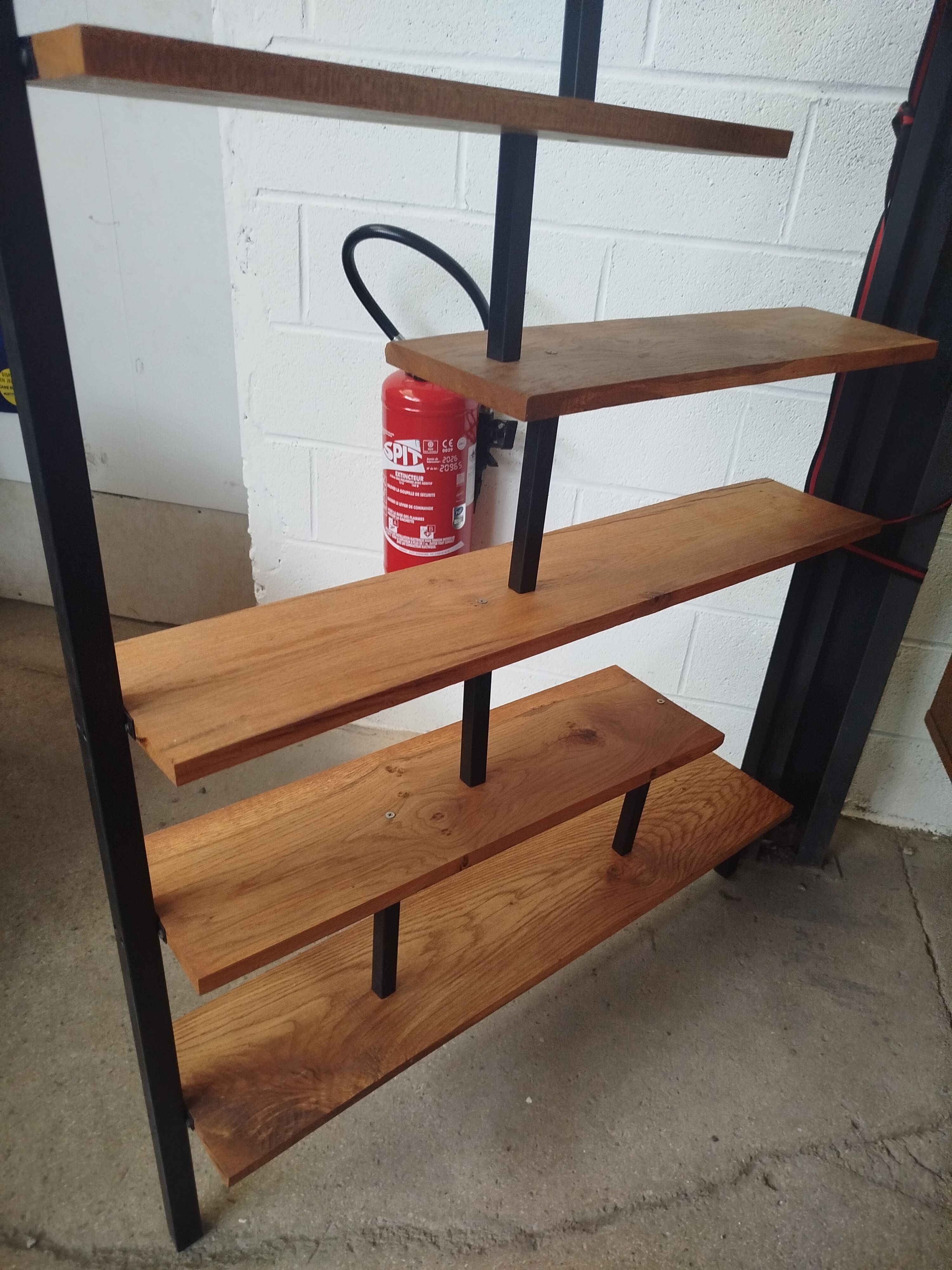 Vintage floor-to-ceiling shelf
