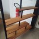 Vintage floor-to-ceiling shelf