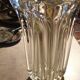 Thick molded glass vase, 50s