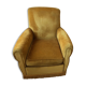 Paire de fauteuils vintage  en velours jaune