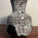Fat lava style ceramic vase stamped accolay