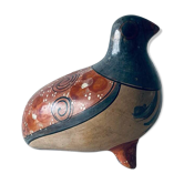 Mexican folk art bird signed V Silva