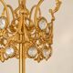 Brass and crystal chandelier plated with 24K gold PALWA, Germany, 1960s-70s.