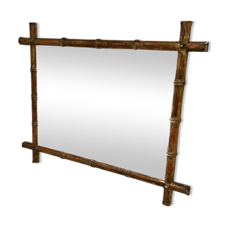 Old bamboo pattern mirror